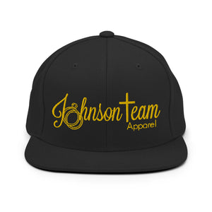 Johnson Team Apparel Snapback Hat Black & Gold